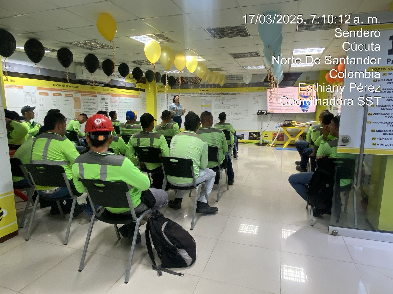 Evidencia de capacitación